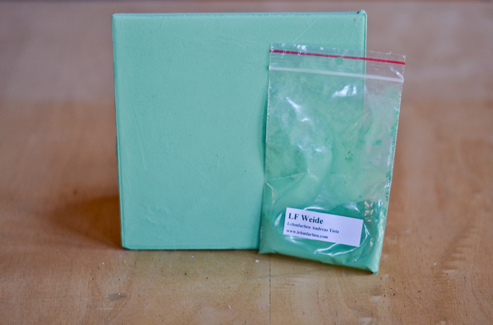 Bild 1 von Lehmfarbe Weide (Grün)  / (Menge) 0,25 kg