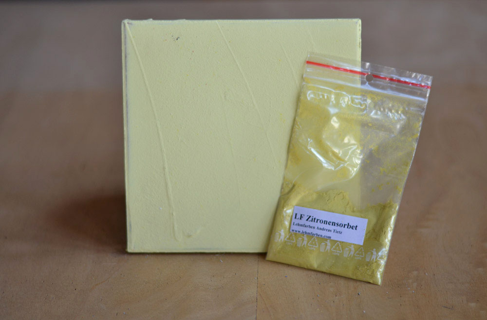 Bild 1 von Lehmfarbe Zitronensorbet (Gelb)