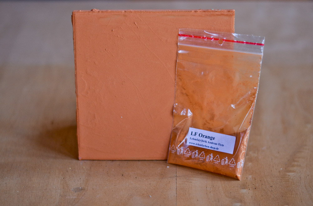 Bild 1 von Lehmfarbe Orange  / (Menge) 0,5 kg