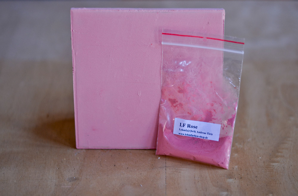 Bild 1 von Lehmfarbe Rose 2.0 (Rosarot) samtrau  / (Menge) 0,5 kg